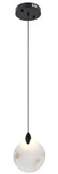 Elegant Lighting 1012D6BK-11ST Avery Contemporary Crystal Black LED Mini Ceiling Pendant Light