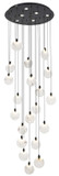 Elegant Lighting 1012G32BK-11ST Avery Modern Black LED Multi Ceiling Light Pendant