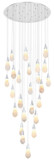 Elegant Lighting 1013G36C-22ST Amora Modern Crystal Chrome LED Multi Pendant Light