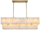 Elegant Lighting 1015D48SG-33ST Georgina Satin Gold Island Light Fixture