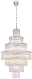 Elegant Lighting 1015G32C-03GL Georgina Chrome 32" Foyer Light Fixture