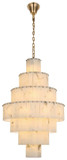 Elegant Lighting 1015G32SG-33ST Georgina Satin Gold 32" Foyer Lighting Fixture