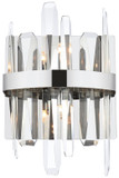 Elegant Lighting 2200W8C Serena Contemporary Crystal Chrome Wall Lamp