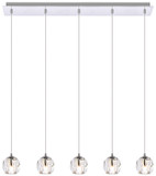 Elegant Lighting 3505D32C Eren Contemporary Crystal Chrome Multi Lighting Pendant