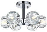 Elegant Lighting 3505F14C Eren Contemporary Crystal Chrome Ceiling Light Fixture