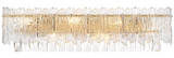 Elegant Lighting 1780W27SG Emilia Modern Crystal Satin Gold 27" Bath Lighting Fixture