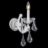Elegant Lighting 2801W1C/RC Maria Theresa Crystal Traditional Chrome Sconce Lighting