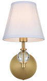 Elegant Lighting LD7021W6SG Bethany Satin Gold Wall Lamp