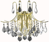 Elegant Lighting LD8100W16G Amelia Crystal Gold Wall Sconce