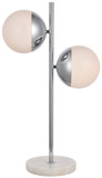 Elegant Lighting LD6154C Eclipse Modern Chrome Table Light