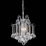 Elegant Lighting LD8200D12C Amelia Crystal Chrome Hanging Light Fixture