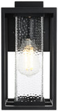 Elegant Lighting OD307W12BK Philip Contemporary Black Outdoor Lamp Sconce