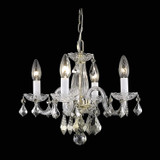 Elegant Lighting LD7804D15G Azalea Crystal Traditional Gold Mini Chandelier Lighting