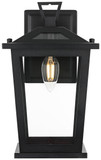 Elegant Lighting OD333W12BK Berks Black 12" Exterior Wall Lamp
