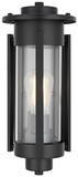 Elegant Lighting OD349W15BK Bucknell Modern Black Outdoor Wall Light Sconce