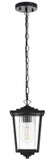 Elegant Lighting OD305H13BK York Modern Black 6.5" Outdoor Pendant Lamp