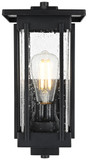 Elegant Lighting OD322W13BK Melvale Contemporary Black Outdoor Light Sconce