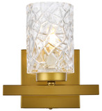Elegant Lighting LD7025W7BR Cassie Contemporary Brass Lighting Wall Sconce