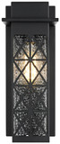 Elegant Lighting OD361W13BK Wildey Craftsman Black 13" Outdoor Wall Sconce Lighting