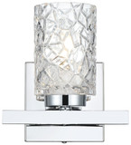 Elegant Lighting LD7025W7C Cassie Modern Chrome Wall Mounted Lamp