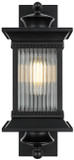 Elegant Lighting OD316W19BK Collins Traditional Black 18.5" Outdoor Wall Light Fixture
