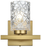 Elegant Lighting LD7025W7SG Cassie Modern Satin Gold Lighting Wall Sconce