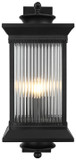 Elegant Lighting OD316W24BK Collins Traditional Black 23.5" Exterior Lamp Sconce
