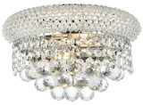 Elegant Lighting V1800W12C/RC Primo Crystal Chrome Wall Lighting Fixture