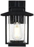 Elegant Lighting OD317W12BK Tioga Mission Black Outdoor Wall Mounted Lamp