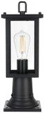 Elegant Lighting OD324P16BK Venango Contemporary Black 16" Outdoor Lamp Post Light