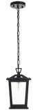 Elegant Lighting OD333H12BK Berks Black 7" Outdoor Drop Lighting
