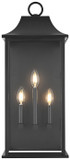 Elegant Lighting OD503W25BK Shepard Black 25" Exterior Lamp Sconce