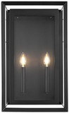 Elegant Lighting OD355W20BK Etting Modern Black 19.5" Outdoor Wall Lighting Fixture