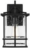 Elegant Lighting OD312W12BK Miller Craftsman Black Exterior Sconce Lighting