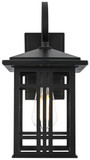 Elegant Lighting OD613W14BK Harley Craftsman Black 15" Outdoor Wall Sconce Lighting
