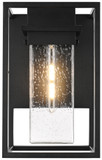 Elegant Lighting OD366W16BK Morse Modern Black 16" Outdoor Wall Light Sconce