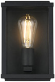 Elegant Lighting OD412W10BK Santos Contemporary Black Outdoor Lighting Sconce