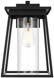 Elegant Lighting OD346W14BK Lambert Contemporary Black 14" Outdoor Wall Lighting Sconce