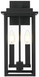 Elegant Lighting OD501W15BK Kaysen Black 15" Exterior Lamp Sconce