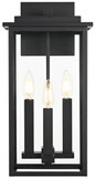 Elegant Lighting OD501W18BK Kaysen Black 18" Outdoor Lighting Wall Sconce