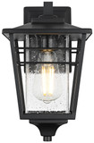 Elegant Lighting OD347W13BK Croskey Craftsman Black Outdoor Wall Sconce Lighting