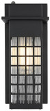 Elegant Lighting OD360W12BK Palmer Craftsman Black 12" Outdoor Wall Light Sconce