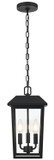 Elegant Lighting OD502H15BK Riggs Black Outdoor Hanging Lamp