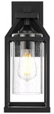 Elegant Lighting OD606W14BK Zora Craftsman Black 14" Exterior Wall Lamp