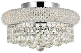 Elegant Lighting V1800F12C/RC Primo Crystal Chrome 12" Ceiling Lighting Fixture