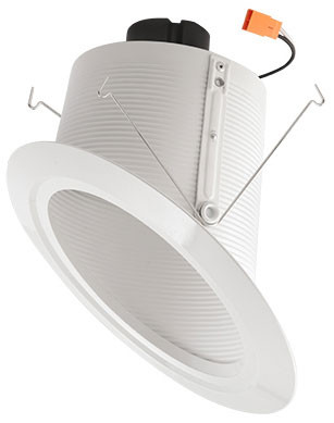 Elco EL713CT5B Contemporary Black 15W 6 Inch Sloped Ceiling Baffle LED ...