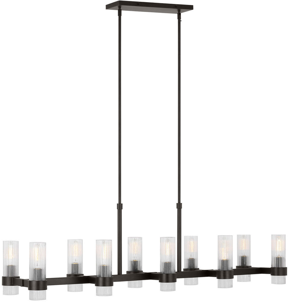 Visual Comfort Studio CF1052AI Geneva Modern Aged Iron Ceiling Lighting ...