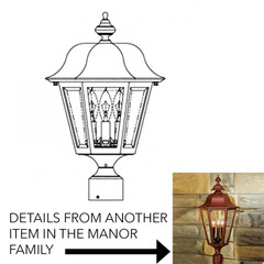 Hanover Lantern B4131 Manor Medium Exterior Post Light Fixture