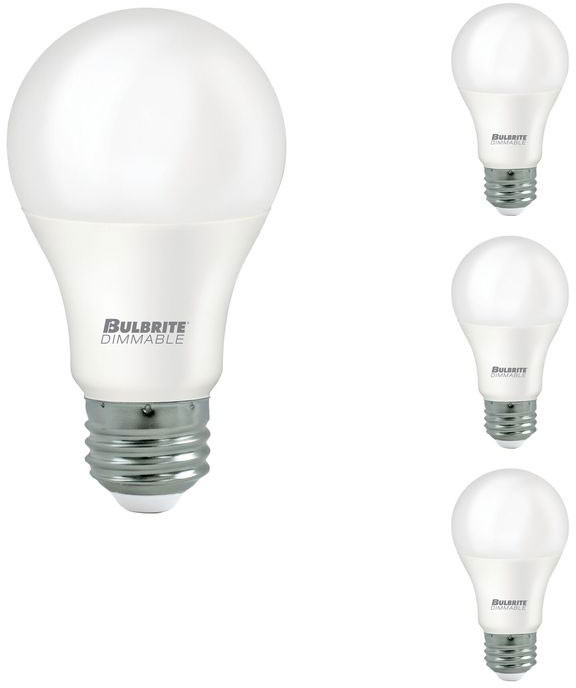 Bulbrite 862741 Contemporary LED A19 E26 (pack of 4) Bulbs - BUL-862741