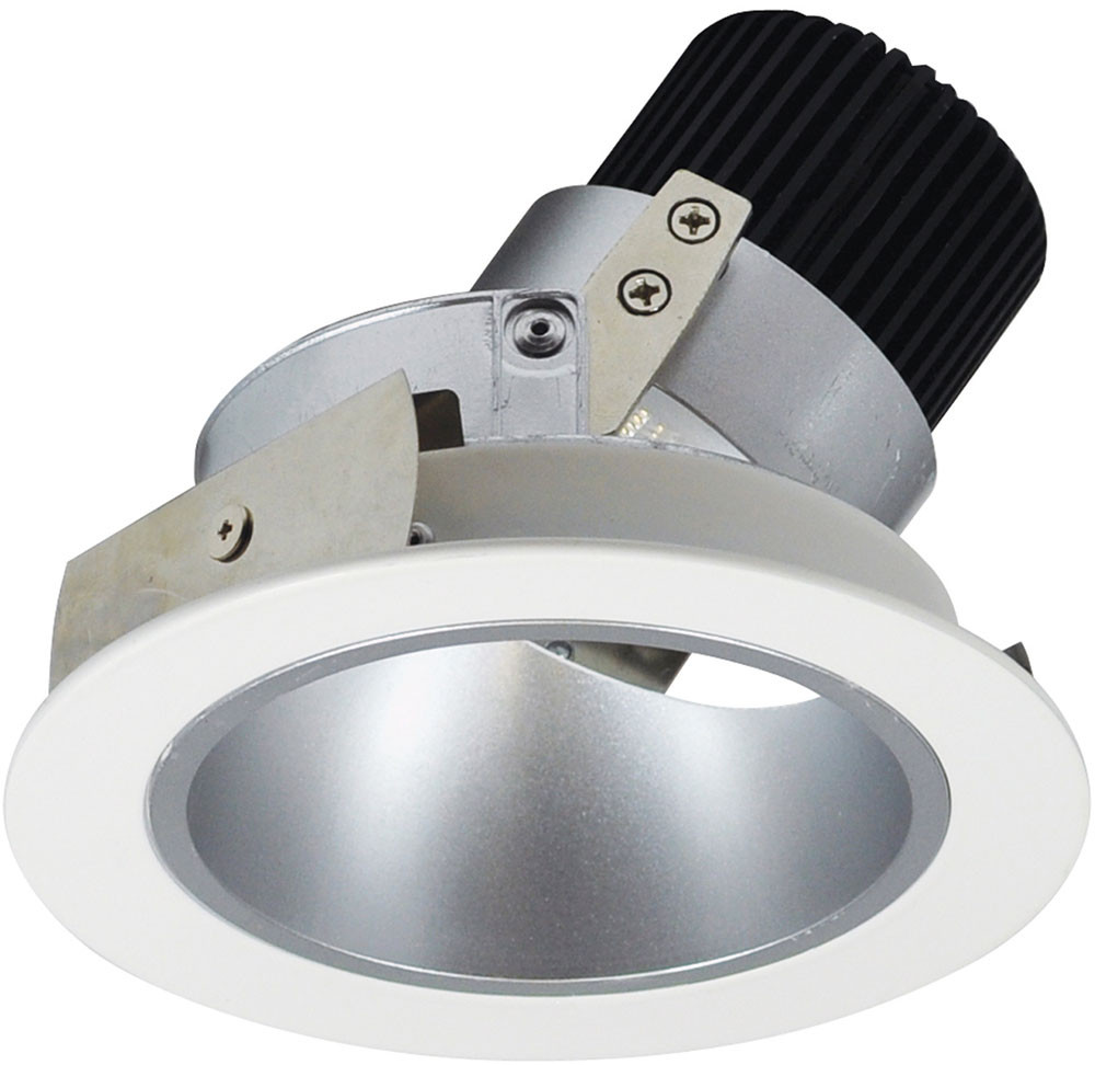 Round Base Led Light Insert Nora NIO-4RDXHZMPW Iolite Contemporary Haze Reflector / Matte Powder ...